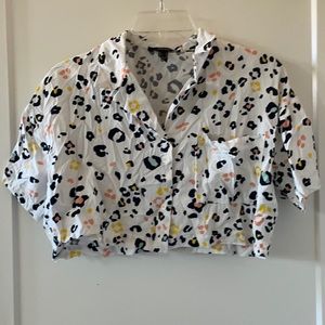 Forever 21 printed crop top